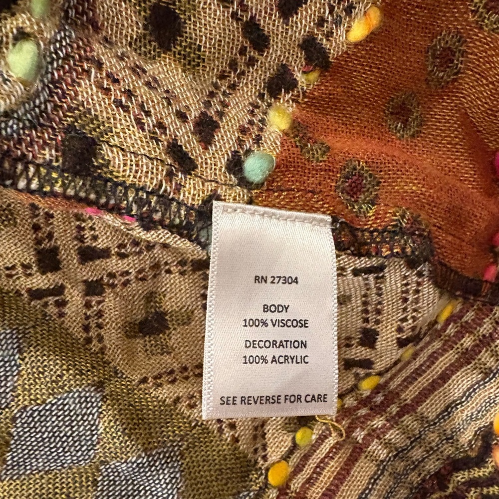 John Mark Multicolor Patchwork Cardigan NWT - image 9